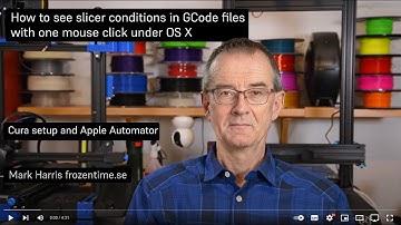 3D printing. See your slicer conditions with one mouse click on your GCode files. Mac only.