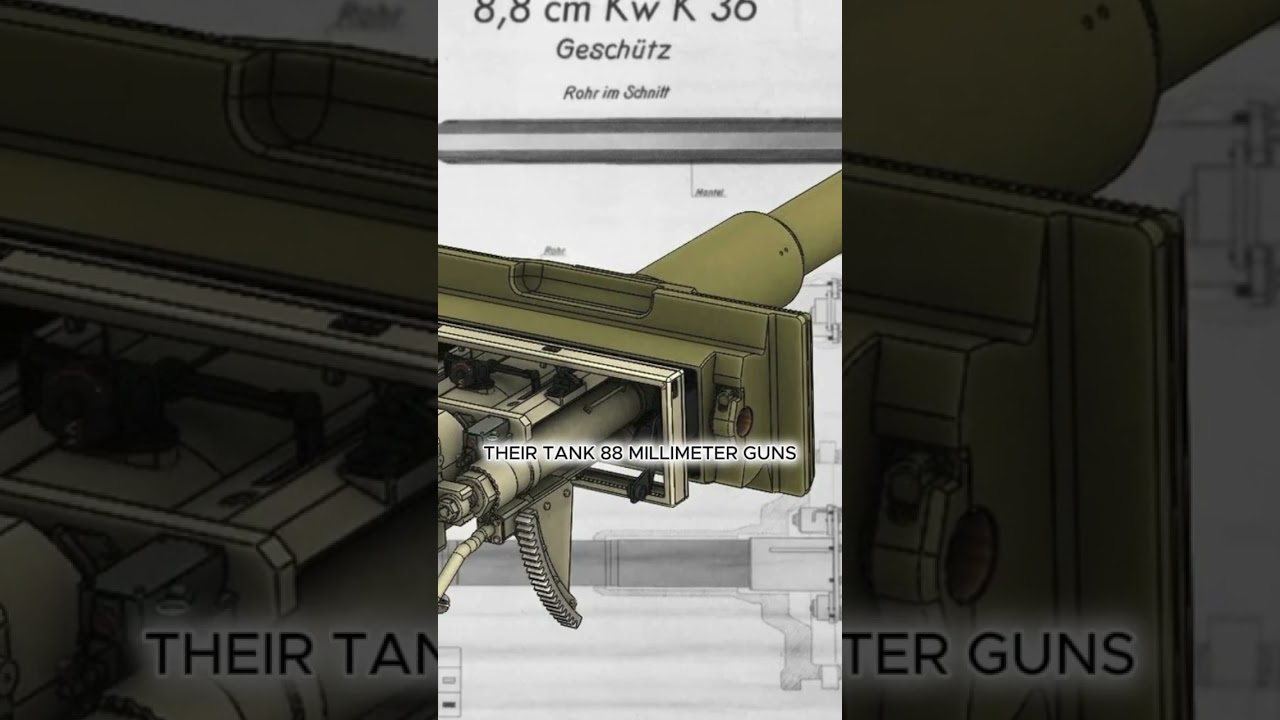 Why Do German Tiger Tanks That Have Been Shot Down Have Their Cannons Pointing Downwards? 😱