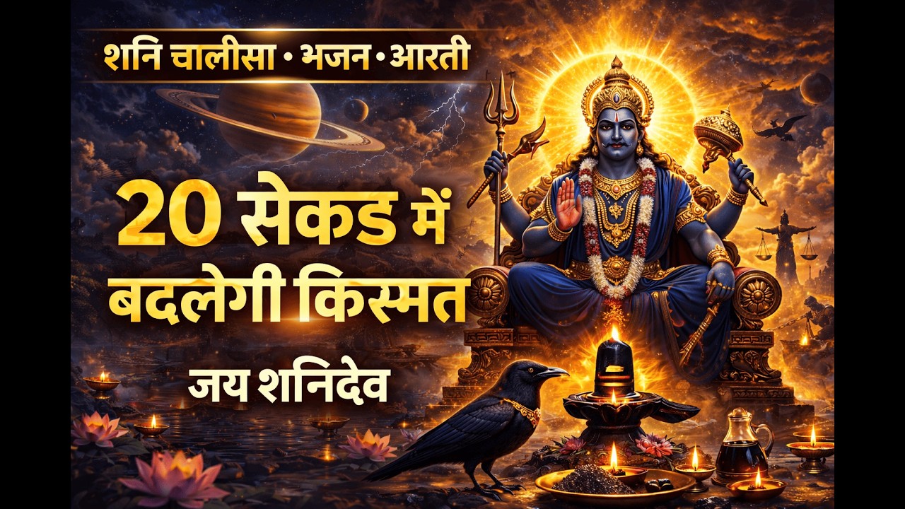 Shani Chalisa Bhajan & Aarti 🙏 आज सुनो और पाएँ शनि कृपा | #ShaniChalisa #ShaniDev #ShaniAarti