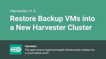 Virtual Machine Restoration in a New Harvester Cluster - Harvester v1.4.0 - Enhancement