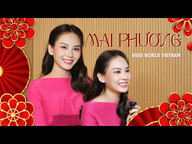 Hoa hậu Mai Phương không áp lực trước kỳ vọng lớn ở Miss World 2024, bật mí thói quen trong ngày Tết class=