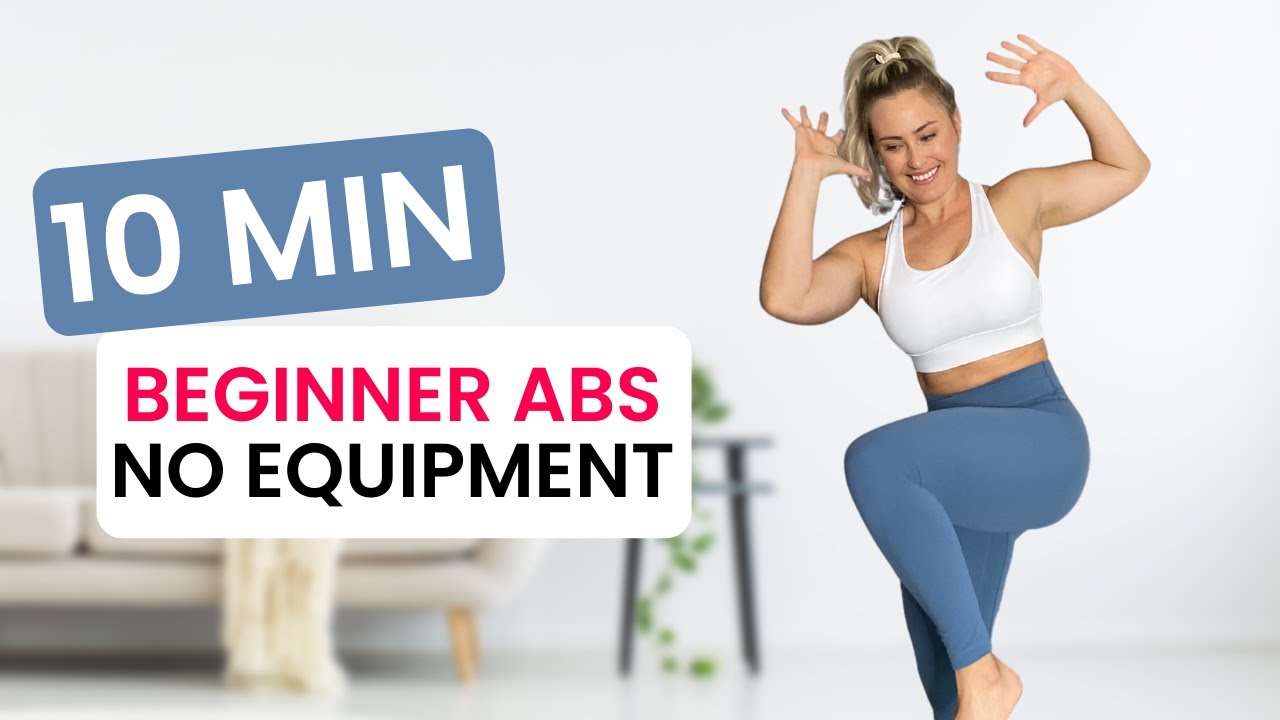 10 MIN FAT BURNING AB WORKOUT FOR BEGINNERS / NO EQUIPMENT AT HOME ...