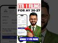 ITR 1 Filing AY 2026 27 #incometax #incometaxindia #taxcompliance #taxsaving #financechannel