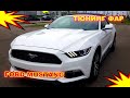 Тюнинг фар на Ford Mustang установка светодиодных Bi Led линз и противотуманок ПТФ