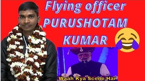 Fake  NDA flying officer 😂😂 "PURUSHOTTAM KUMAR" live on RS SIR channel 😂 😌??