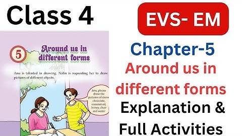 Class 4 EVS EM chapter 5 Around Us in different forms explanation full Activities#class4 #class4evs