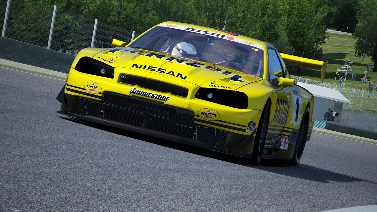 Assetto Corsa - Nissan Skyline BNR34 JGTC GT500 GT-R '99 - YouTube