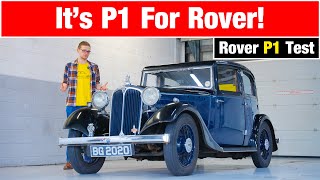 The Rover P1 Is An Advanced Pre War Clic Rover P1 10 Sports Saloon Road Test