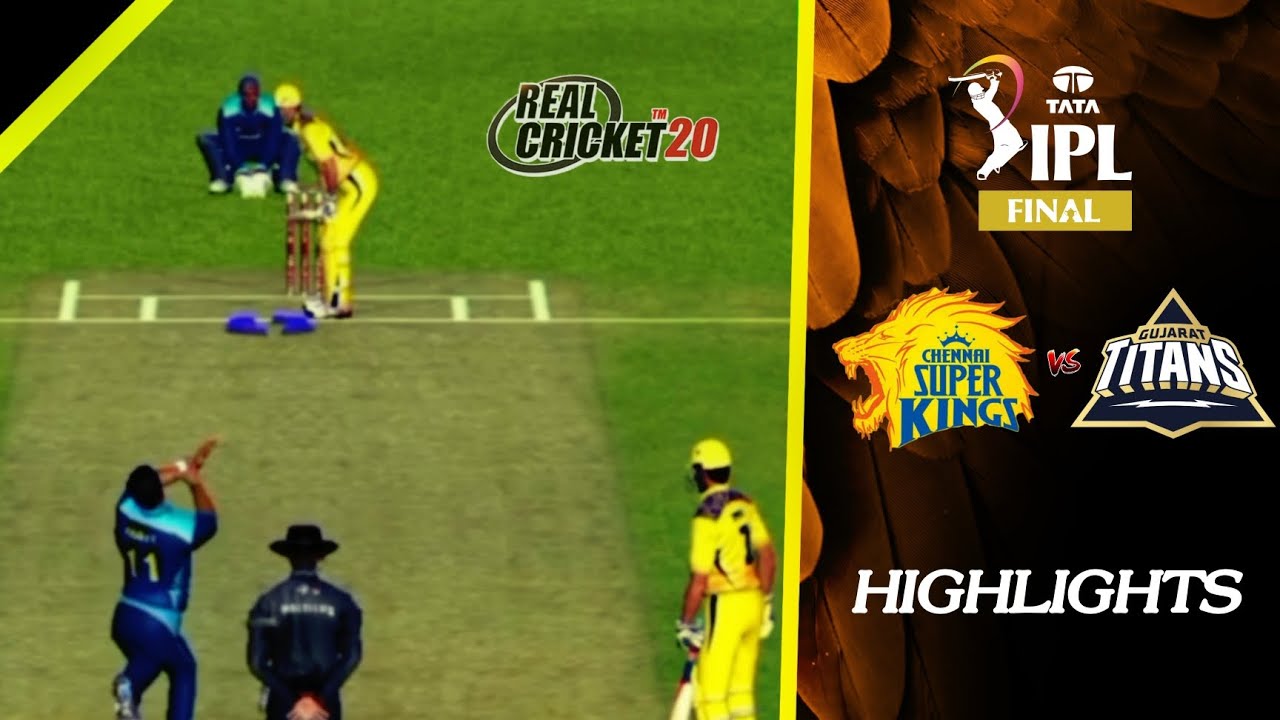 CSK vs GT | 2nd Innings Highlights | IPL Final 2023 in Real Cricket 20 ...