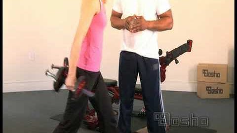 Dosho Gym 5000 Exercise Videos: Lunges With Hammer Curls