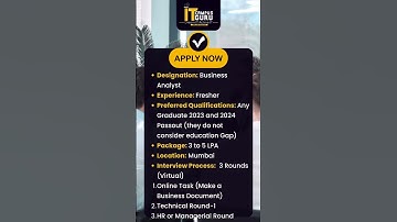 Job Openings for Business Analyst - IT Campus Guru Nagpur
