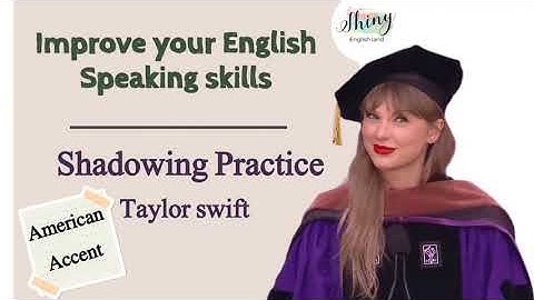 🎙️ Shadowing Practice with Taylor Swift | Boost your speaking, accent & fluency
