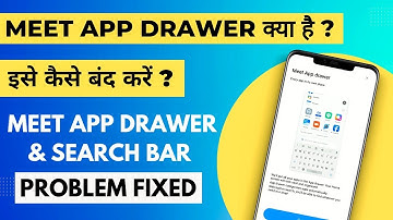 app drawer search bar problem how to remove meet app drawer in redmi | mi app drawer search disable