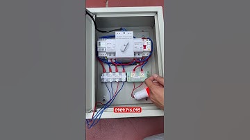 Tủ ATS 125A cao cấp đảo 2 công tơ điện 15 ngày 1 lần thay cầu dao điện