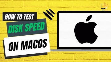 How To Test Disk Speed On macOS