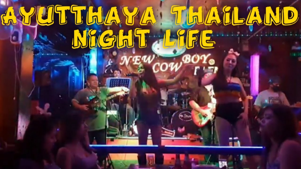 AYUTTHAYA NIGHTLIFE  🇹🇭 Thailand Tourist Attraction _ Ayutthaya Grand street_