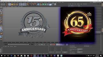 How to Make 3D logo |10th Anniversary | in Cinema 4D R18 | Part -02- Cinema 4D R18  Khmer