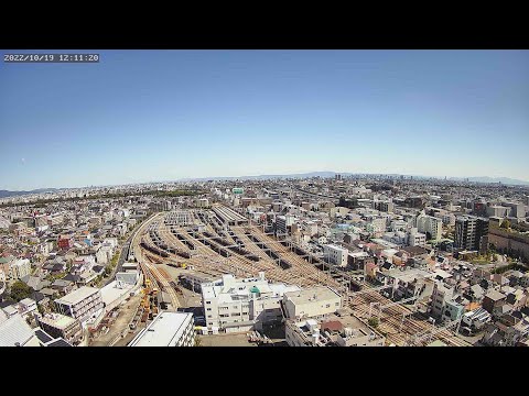 2024/11/10 03:00 西宮北口 ライブカメラ1 東向き お天気 風景 夜景 阪急電車 神戸線 西宮車庫 名神高速