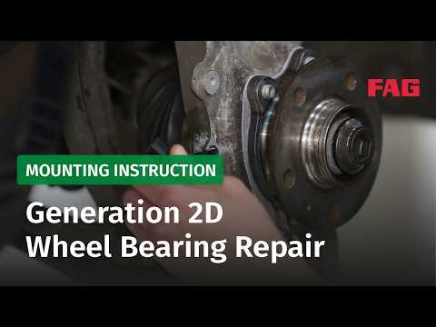 Wheel bearing replacement on the Audi A4 (B8) - wheel bearing generation 2D