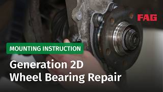 Wheel bearing replacement on the Audi A4 (B8) - wheel bearing generation 2D