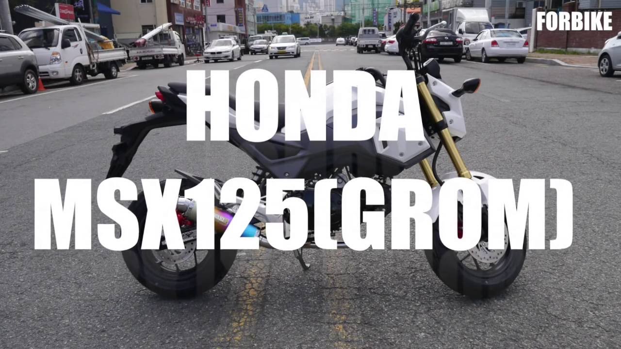 The MORIWAKI's MSX(Grom)125sf Exhaust Sound