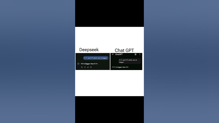 Chat GPT Vs Deepseek AI