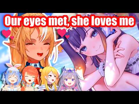 All Holomems (especially Flare)'s reaction to Ina's new card on Hololive Dreams【HoloEN】