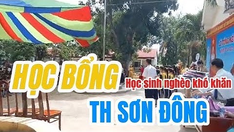 28/05/2025 chúng em trao 10 xuất học bổng tiếp sức đến trường cho các em trường TH Sơn Đông