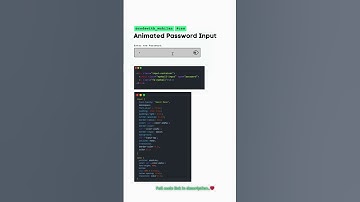 Animated Password Reveal #codewith_muhilan #css #coding