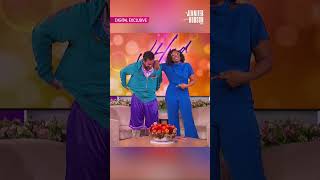 Adam Sandler Tries On Gift From Jennifer Hudson  Digital Exclusive