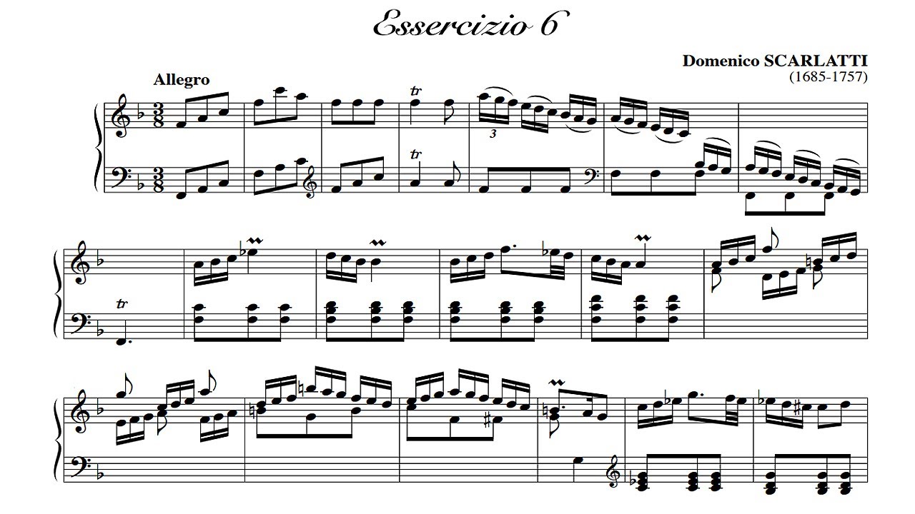 Scarlatti: Sonata in F major K 6 - Anthony di Bonaventura, 1972