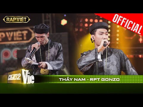 RPT Gonzo được Rhymastic gọi là người chơi chữ hay nhất vì bản rap Thầy Nam | RAP VIỆT [Live Stage]