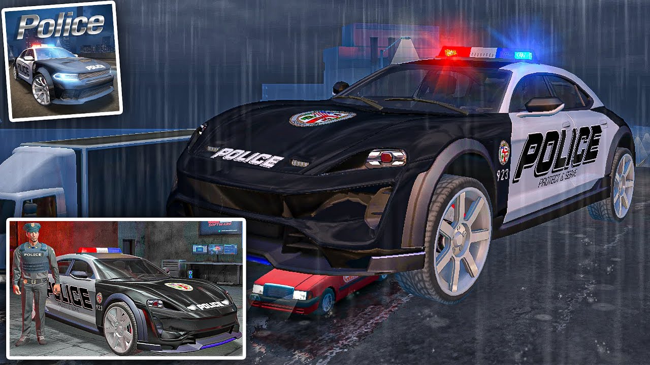 Police Sim 2022 - NEW OVILEX GAME - PORSCHE TAYCAN Police car driving - Android Gameplay #7