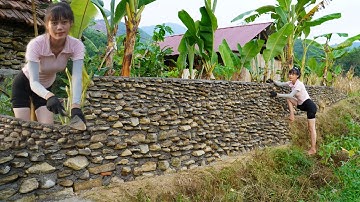 Building Stone Retaining Wall - How to build a stone wall with millions of stones
