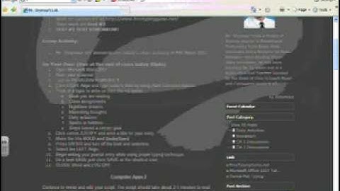 MS Word 2007 Lesson 2