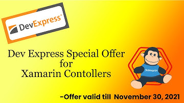 DevExpress Free Offer for Xamarin Contollers