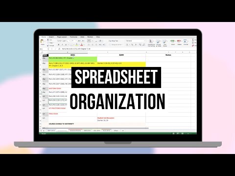 How to Organize Your Semester Using ONLY Spreadsheets