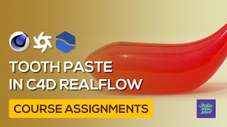TOOTHPASTE WITH CINEMA 4D REALFLOW VISCOUS FLUIDS