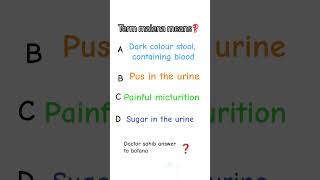 Dark colour stool, containing blood #nursing MCQ job preparation exam previous MCQ result nurse's