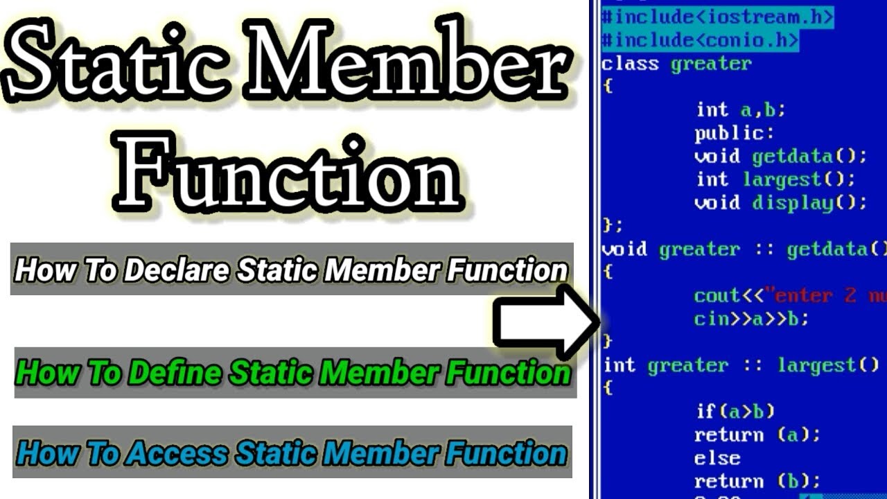 Static c++. Static member