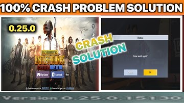 Pubg Lite Crash | 100% Solution| How To Fix Crash Problem Pubg Lite | Pubg Lite Crash Problem Fix