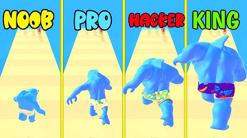 NOOB vs PRO vs HACKER vs KING in Angry Shark