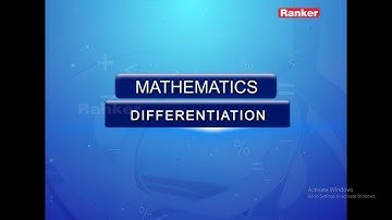 Differentiation, Mathematics by K.V Mallikarjun Rao Sir | Model of differentiation Part 1