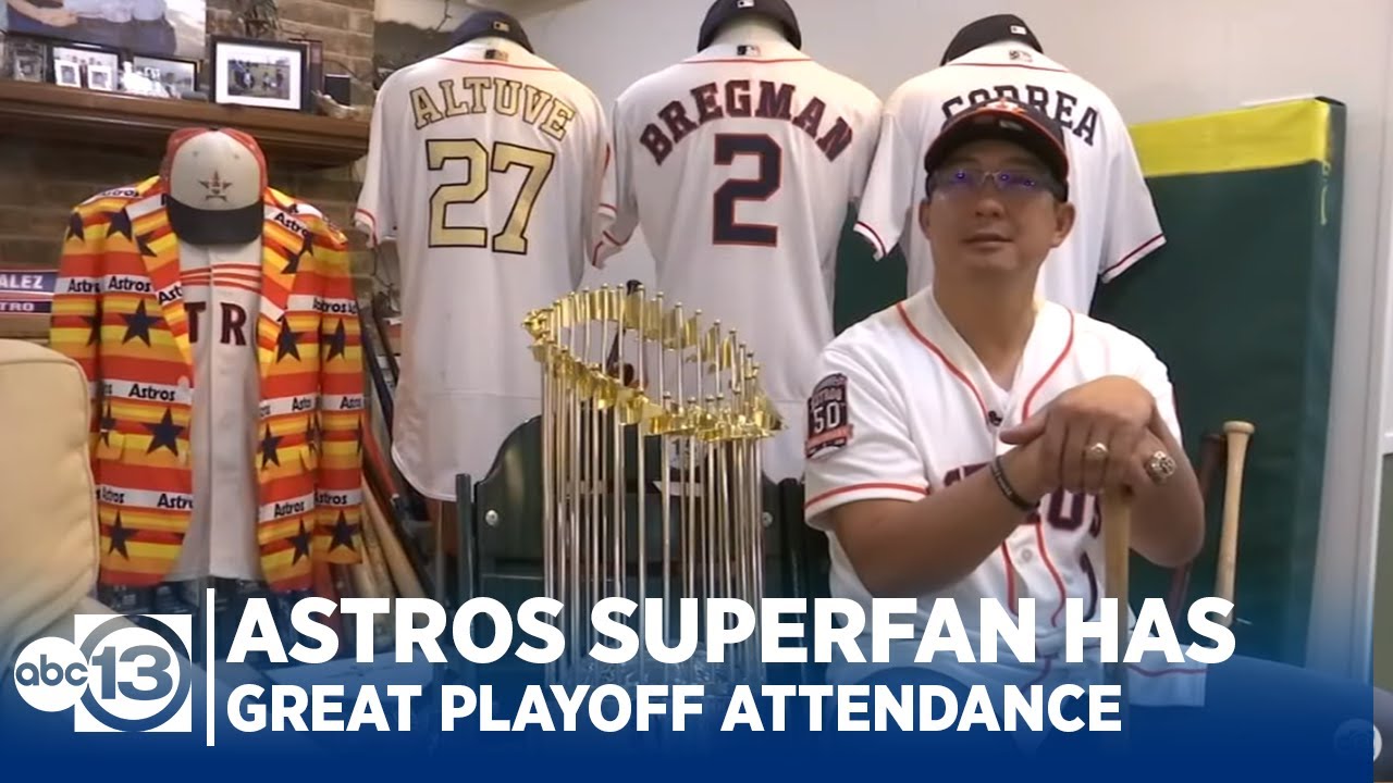 Astros superfan hasn't missed a playoff game since 2015 