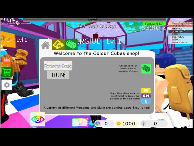 Roblox Colour Cubes Codes Youtube - roblox colour cubes gameplay color or colour fighting over the