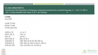 EEE 318 |Microprocessor & Interfacing Lab |Exp 1| Introduction to Assembly Language with Instruction