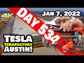 Tesla Gigafactory Austin 4K  Day 534 - 1/7/22 - Tesla Texas - RETURN OF THE DRONE AT GIGA TEXAS!