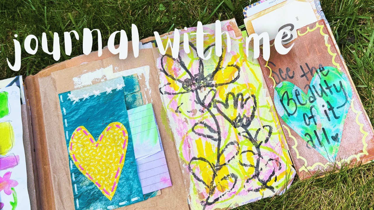 junk journal with me: making ephemera with paper bags - YouTube