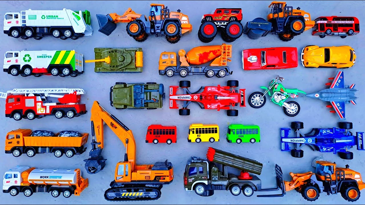 Excavator, Dump Truck, Bis Tayo, Pesawat Jet, Truk Molen, Mobil Balap ...
