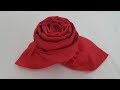 Rose aus Serviette falten, DIY | Blumendeko für Hochzeit | Basteln & Gestalten